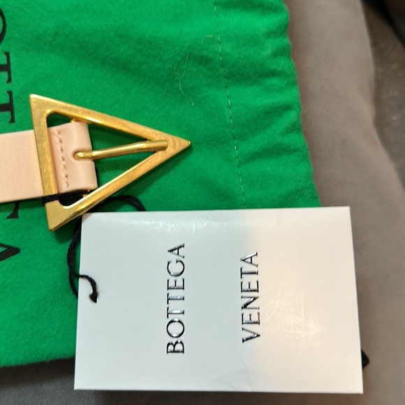 Bottega Veneta triangle belt almond/pink 80cm - Picture 3 of 8